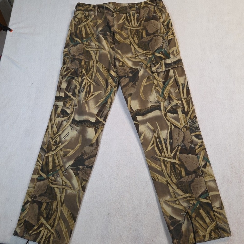 Vintage Ranger Hunting Cargo Pants Men's M 34x32 Advantage Wetlands Camo Hunting